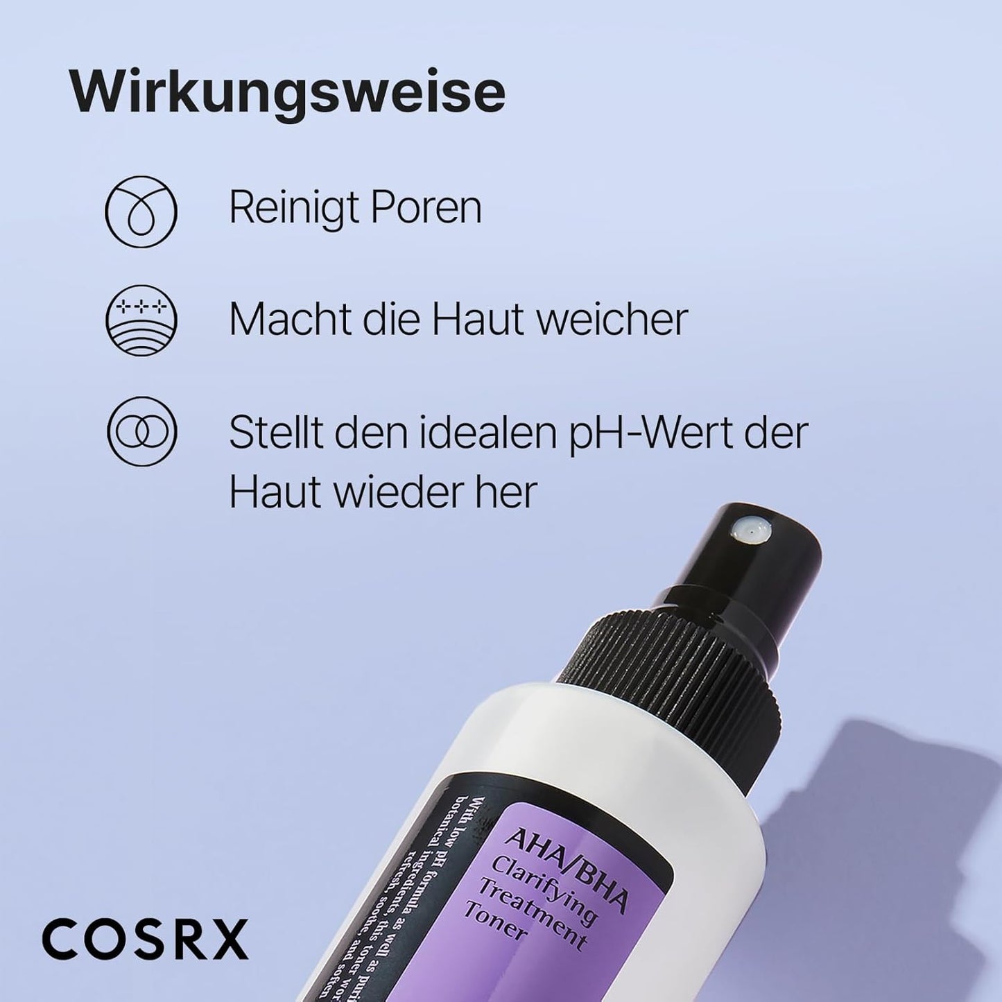 COSRX AHA/BHA Clarifying Treatment Toner | Peeling-Gesichtswasser Für Ebenmäßige Haut | anti Mitesser & anti Pickel | Poren Verkleinern | Für Alle Hauttypen | Vegan, Parabenfrei, Alkoholfrei, Tierversuchsfrei | Korean Skincare