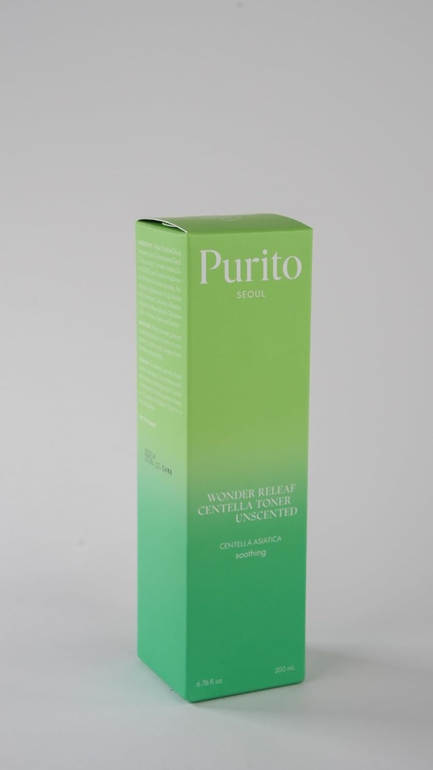 PURITO Centella Unscented Toner, 200Ml 6.76 Fl.Oz, Korean Centella, for Sensitive Skin, Soothing, Facial Toner for Face, K-Beauty, Korean Skin Care