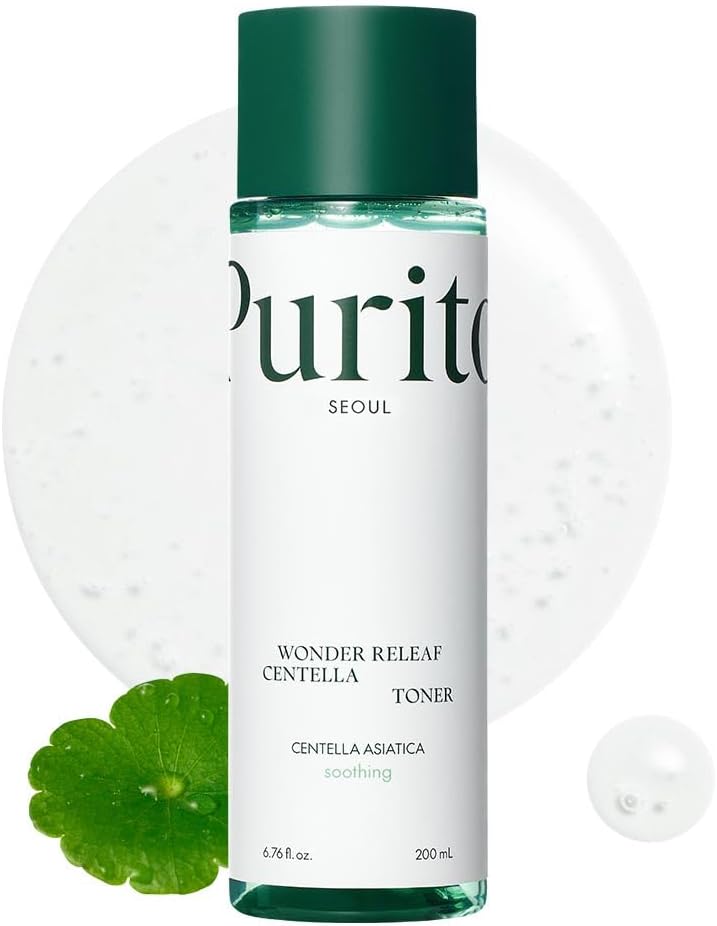 PURITO Centella Unscented Toner, 200Ml 6.76 Fl.Oz, Korean Centella, for Sensitive Skin, Soothing, Facial Toner for Face, K-Beauty, Korean Skin Care
