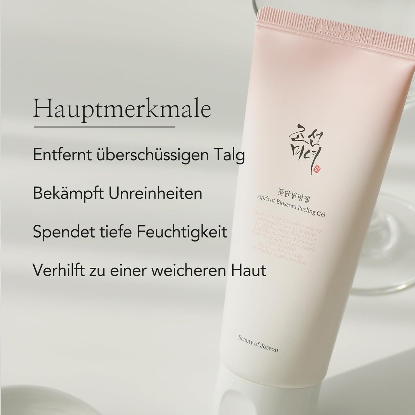 Beauty of Joseon Aprikosenblüten-Peeling-Gel, Sanftes Peeling Für Gesicht Und Körper, Entfernt Abgestorbene Hautzellen Für Alle Hauttypen, 100 Ml, 3,38 Fl. Oz