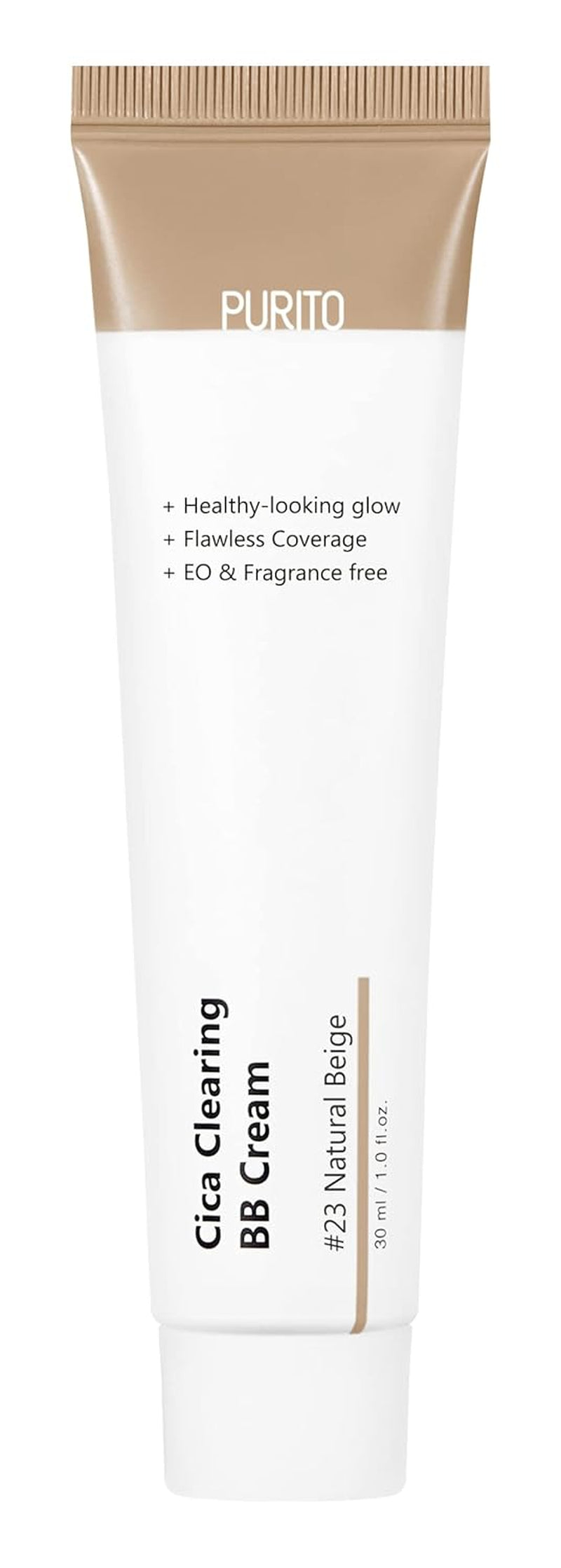 PURITO| Cica Clearing BB Cream, #21 Hellbeige, 1 Fl.Oz/30 Ml, Vegane Bb-Creme, Getönt