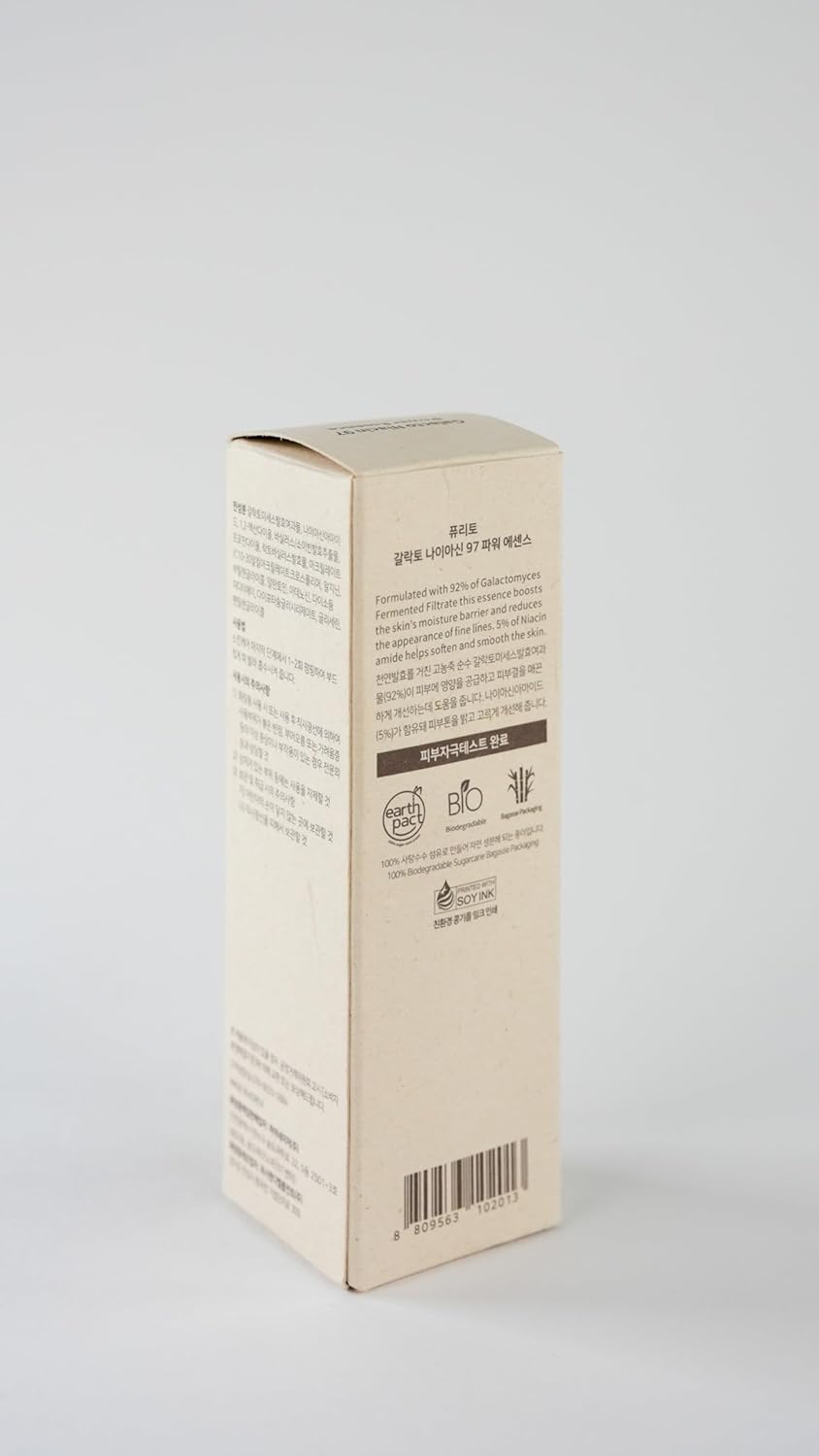 PURITO Galacto Niacin 97 Power Essence 2 Fl.Oz 92% Galactomycesfermentedbehandlungsessenzporenkontrolle