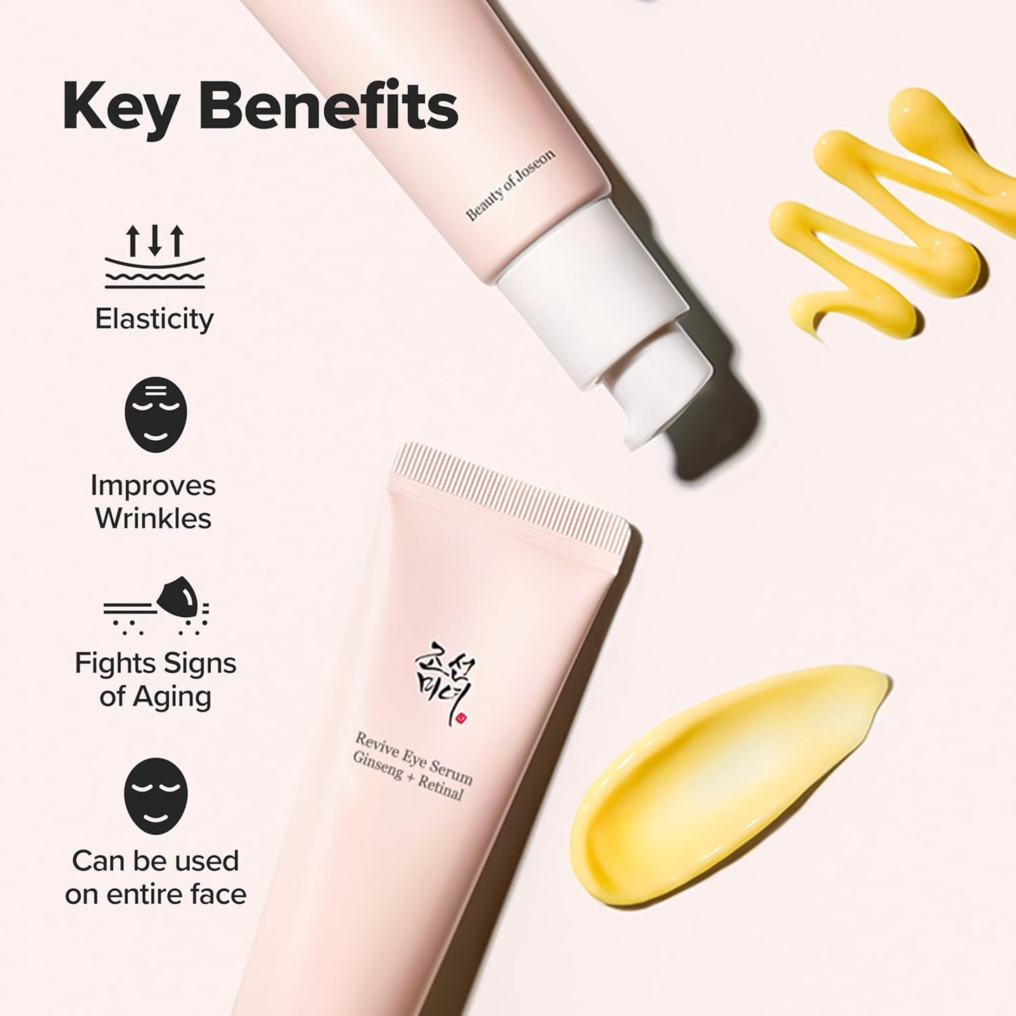 Beauty of Joseon Revive Augenserum Mit Retinal-Niacinamid-Peptid Für Gesicht, Unter Den Augen, Falten, Augenringe, Feuchtigkeitscreme, Koreanische Hautpflege, 30 Ml, 2 Stück