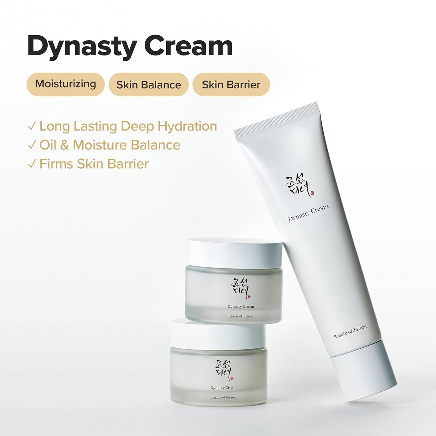 Beauty of Joseon Dynasty Cream, Feuchtigkeitsspendende Gesichtsfeuchtigkeitscreme Für Trockene, Empfindliche Haut, Koreanische Hautpflege Für Männer Und Frauen, 50 Ml, 1,69 Fl. Oz.