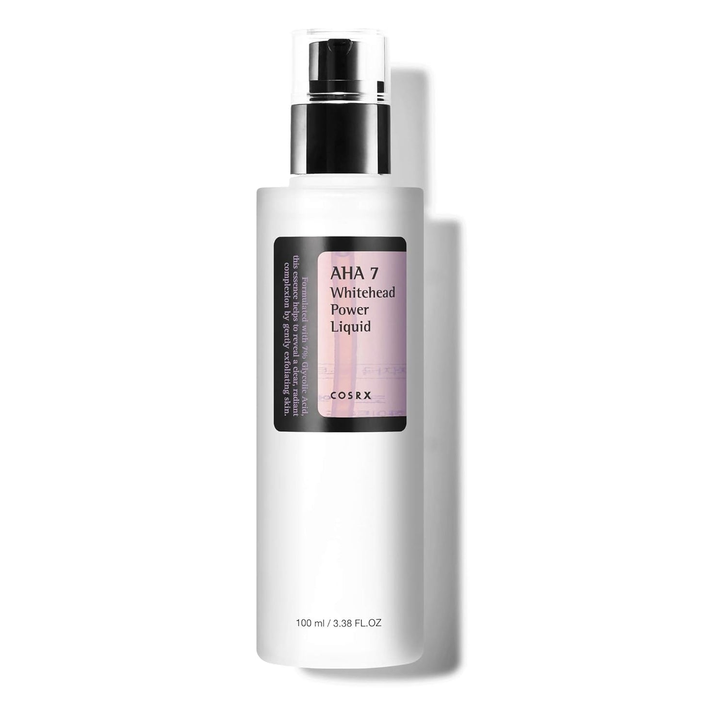 COSRX AHA 7 Whitehead Power Liquid, 100 Ml, Whitehead Remover, Glycolsäure 7%, AHA Peeling, Porenminimizer, Frei Von Tierversuchen, Parabenen, Korean Skincare