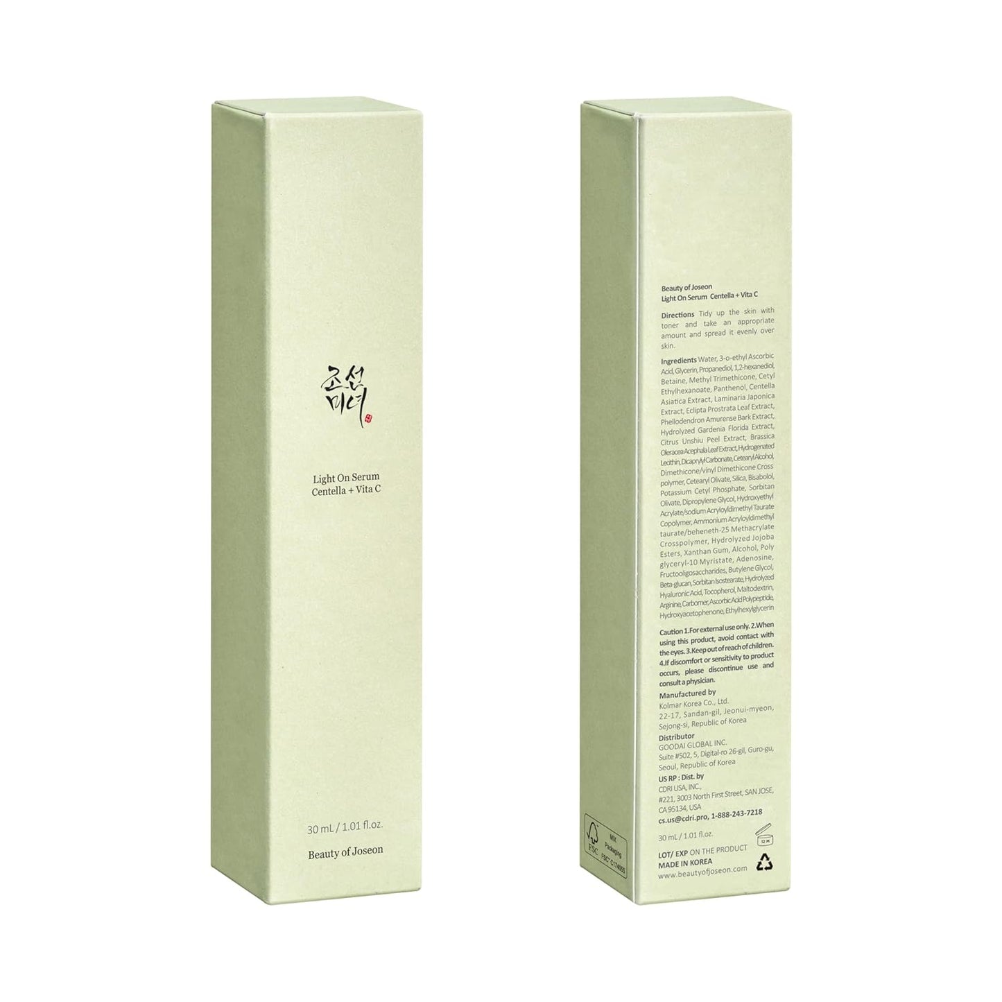 Beauty of Joseon Licht Auf Centella + Vita C Serum