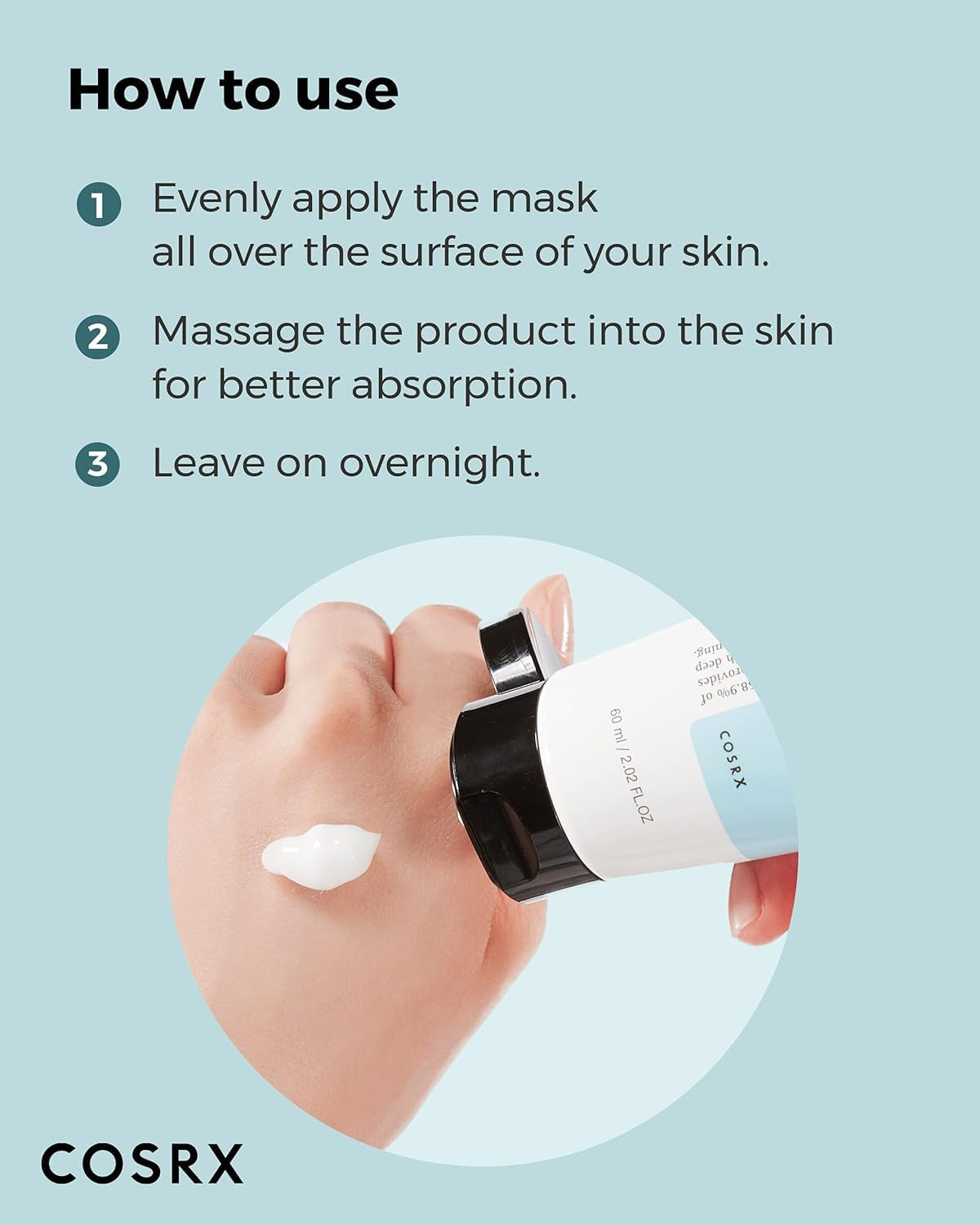 COSRX Gesichtsmaske Ultimate Nourishing Rice Overnight Spa Mask | Feuchtigkeitscreme Mit 68% Reis-Extrakt Und 2% Niacinamid | Für Alle Hauttypen | Vegan, Tierversuchsfrei | Korean Skincare