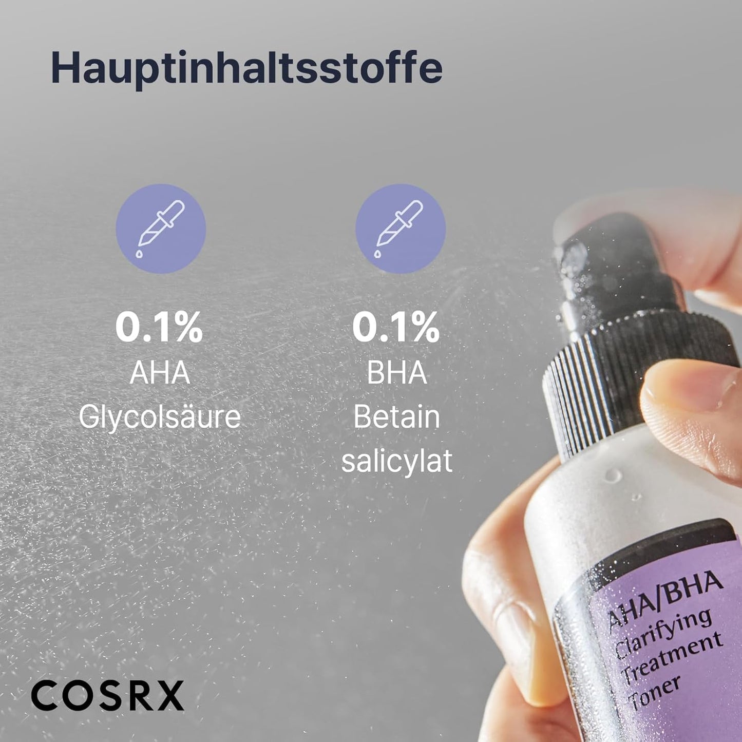 COSRX AHA/BHA Clarifying Treatment Toner | Peeling-Gesichtswasser Für Ebenmäßige Haut | anti Mitesser & anti Pickel | Poren Verkleinern | Für Alle Hauttypen | Vegan, Parabenfrei, Alkoholfrei, Tierversuchsfrei | Korean Skincare