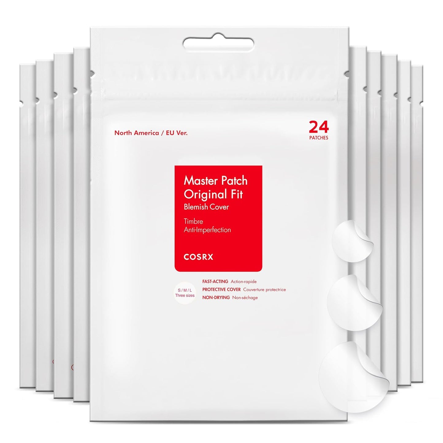 COSRX Acne Master Patch Original Fit, 24 Stück, Pimple Patches, Akne-Patches Für Pickel Im Gesicht Und Körper, Gesichtsbehandlung, Antiakne, Unsichtbare Hydrokolloide, Koreanische Kosmetik