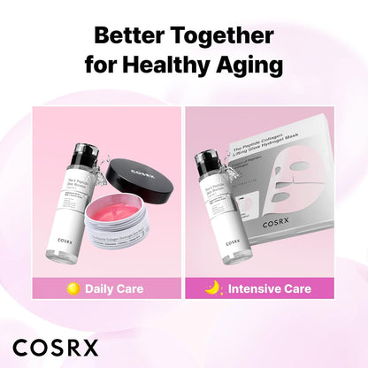 COSRX Pink Peptide Collagen Hydrogel Augenpads Mit Koffein Gegen Augenringe, Vermindert Das Volumen Von Tränensäcken Und Schwellungen, Anti-Falten Eye Pads, Korean Skincare, 60 Stück