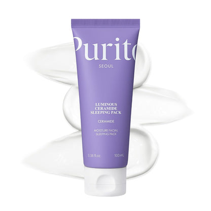 PURITO Dermide Cica Barrier Schlafenpack 2,7 Fl.Oz 80Ml Ceramid Und Centella, Nachtcreme, Empfindlicher Typ, Feuchtigkeitspackung