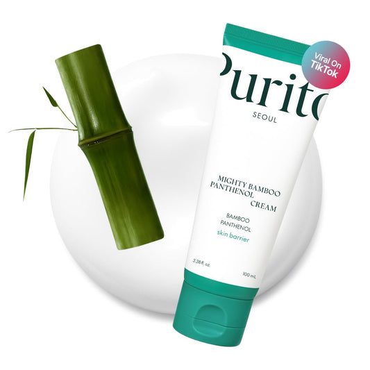 PURITO Panthenol Cream, Glow Skin, Skin Barrier Repair, for All Skin Types, Daily Face Moisturizer, Vegan & Cruelty-Free, Korean Skin Care, Glass Skin, 3.38Fl.Oz / 100Ml