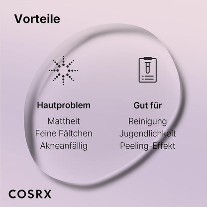 COSRX AHA 7 Whitehead Power Liquid, 100 Ml, Whitehead Remover, Glycolsäure 7%, AHA Peeling, Porenminimizer, Frei Von Tierversuchen, Parabenen, Korean Skincare