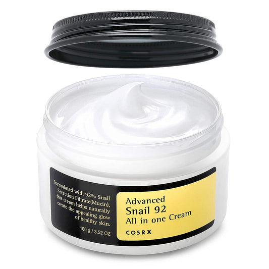 COSRX Advanced Snail 92% All in One Cream | Schneckenschleim Creme Mit Hyaluron | anti Pickel anti Falten Gesichtscreme | Für Trockene Und Empfindliche Haut | Korean Skincare