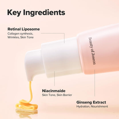 Beauty of Joseon Revive Augenserum Mit Retinal-Niacinamid-Peptid Für Gesicht, Unter Den Augen, Falten, Augenringe, Feuchtigkeitscreme, Koreanische Hautpflege, 30 Ml, 2 Stück