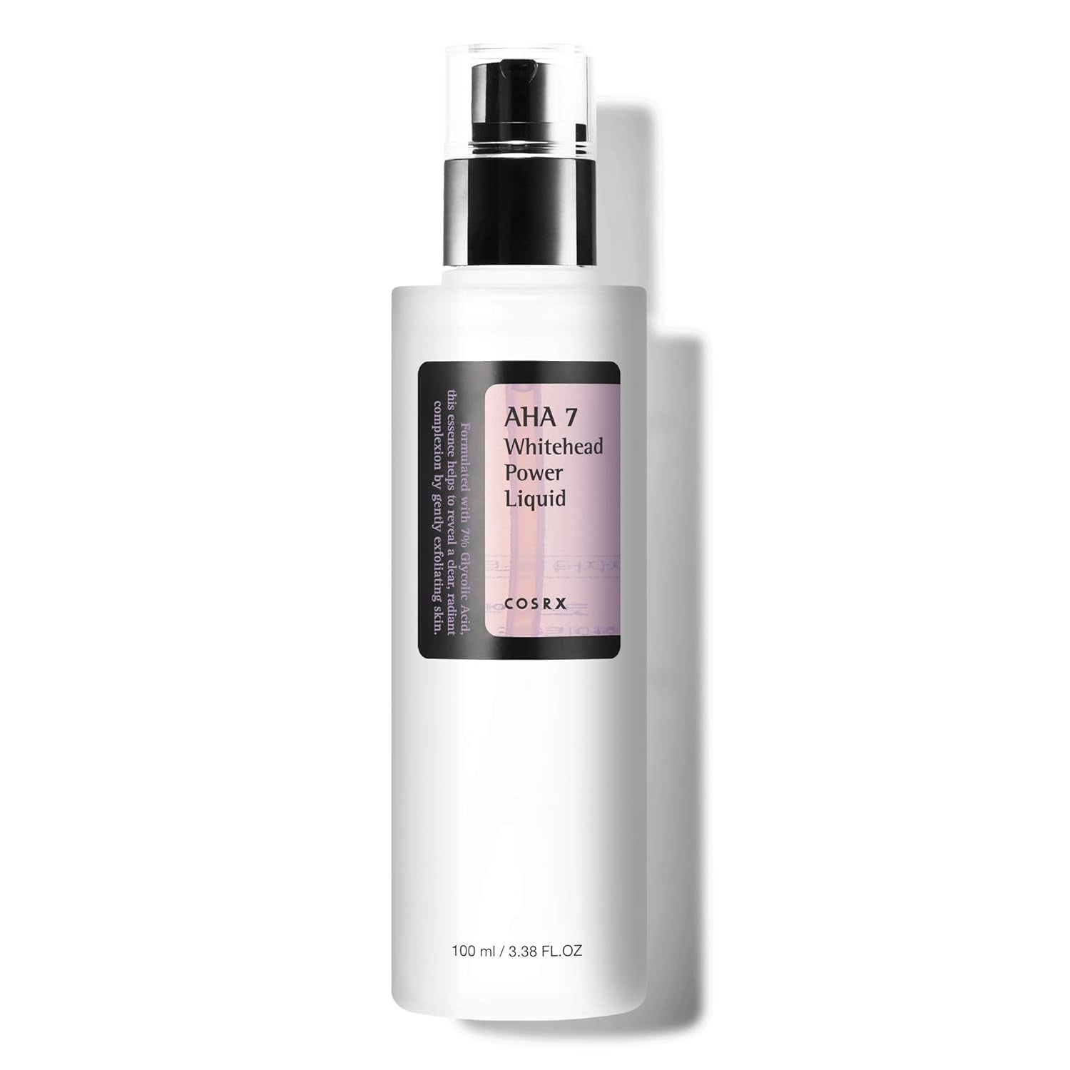 COSRX AHA 7 Whitehead Power Liquid, 100 Ml, Whitehead Remover, Glycolsäure 7%, AHA Peeling, Porenminimizer, Frei Von Tierversuchen, Parabenen, Korean Skincare