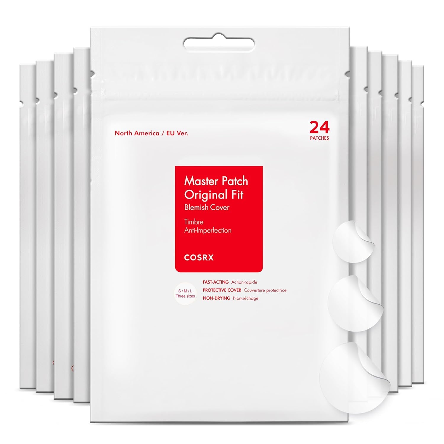 COSRX Acne Master Patch Original Fit, 24 Stück, Pimple Patches, Akne-Patches Für Pickel Im Gesicht Und Körper, Gesichtsbehandlung, Antiakne, Unsichtbare Hydrokolloide, Koreanische Kosmetik